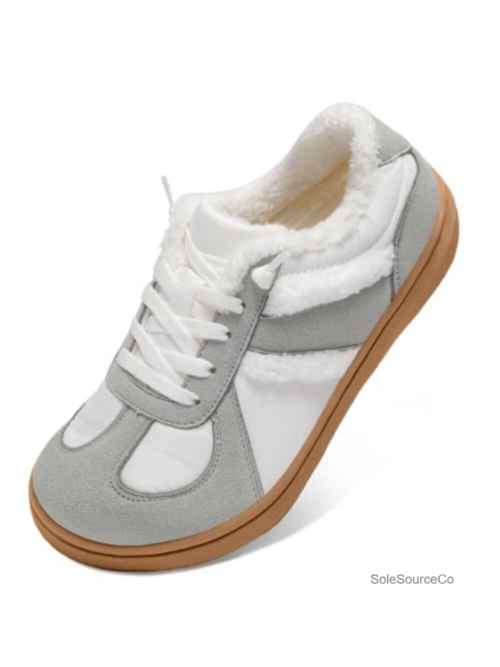Women's Fleece-Lined Fashion Sneakers Warm Cozy Slip-On Suede Winter Shoes